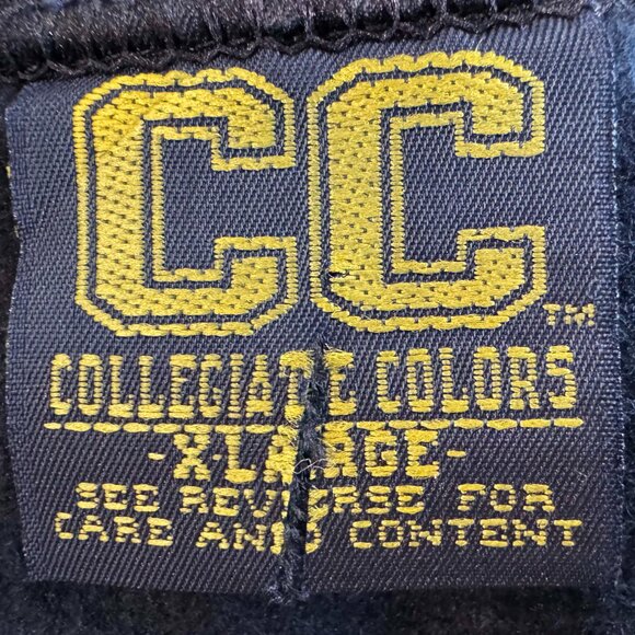 "Collegiate Colors" Men's Black & Gold X-Large Sweatshirt - Picture 3 of 9